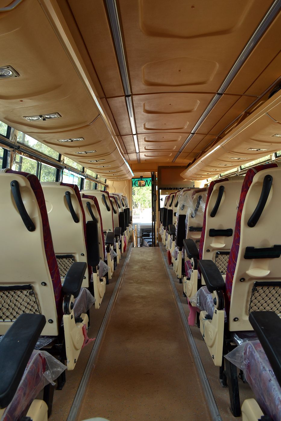 Network Travels — interior along the aisle