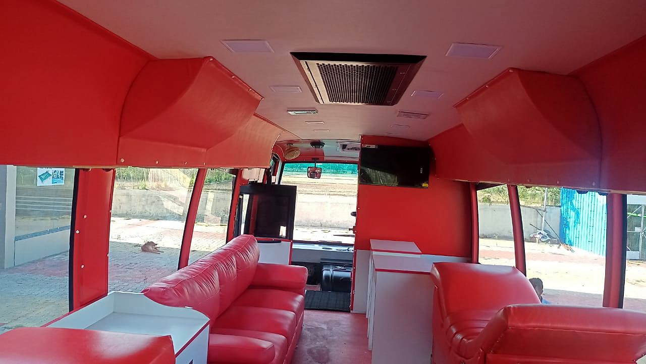 Donation cabin interior